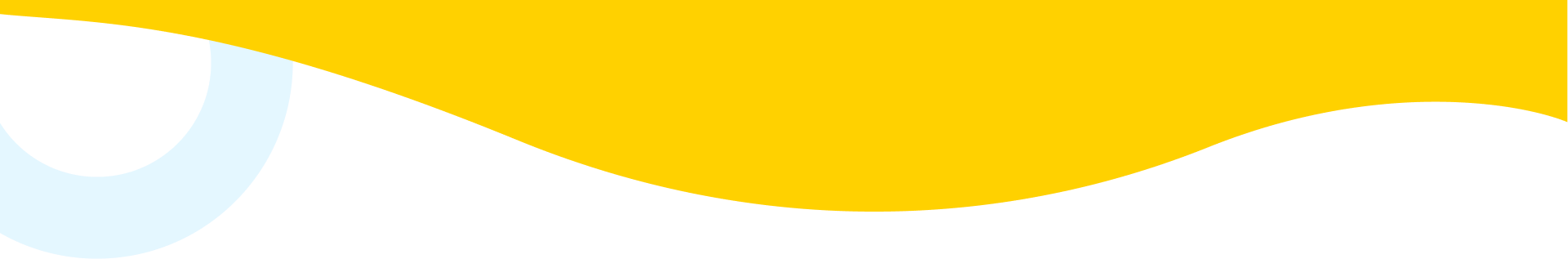 Yellow abstract shape with a curved gray bottom edge.